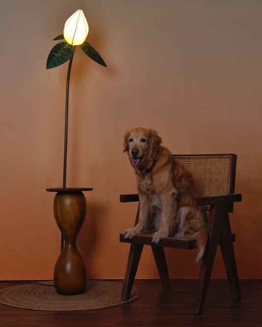 NOBLE FLOOR LAMP & TABLE